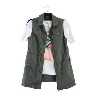H&M A New Day Bundle Sleeveless Parka tshirt XS military green utility jacket